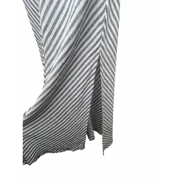 Joie Striped Sleeveless Maxi Dress With Back Tie Detail Medium - Picture 4 of 9